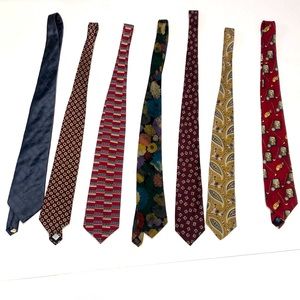 Polo, Claireborne, Payne Stuart and more bundle of 7 ties